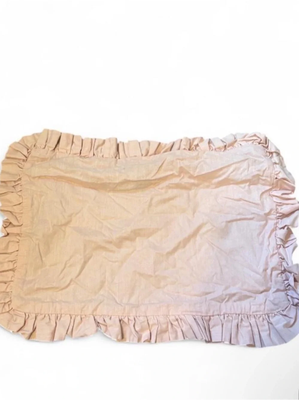 Betsey Johnson Ruffled Pillow Sham in Light Pink